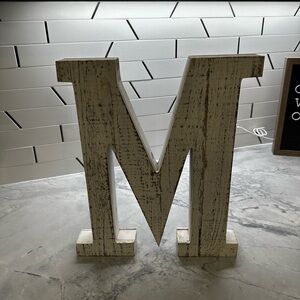 Initial M Wood Decor